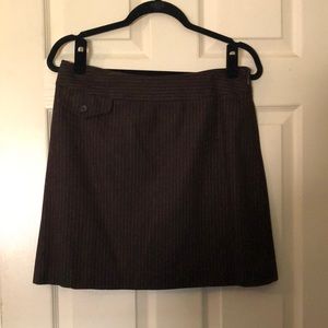 Banana Republic Brown Striped Mini Skirt Size 6